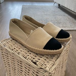 Espadrille slip on shoes